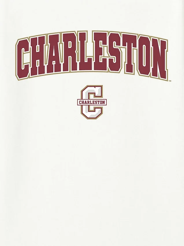Camiseta con el Arch Logo de la Universidad de Charleston como gráfico secundario
