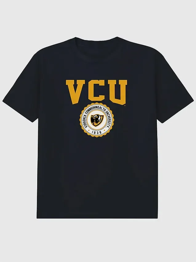 Camiseta con el escudo universitario de la Universidad Commonwealth de Virginia