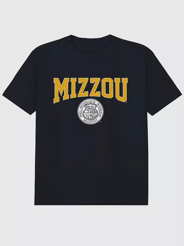 Camiseta con el logotipo del sello universitario de la Universidad de Missouri