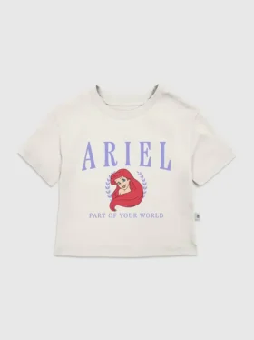 Camiseta con estampado «Ariel Collegiate» para niños pequeños