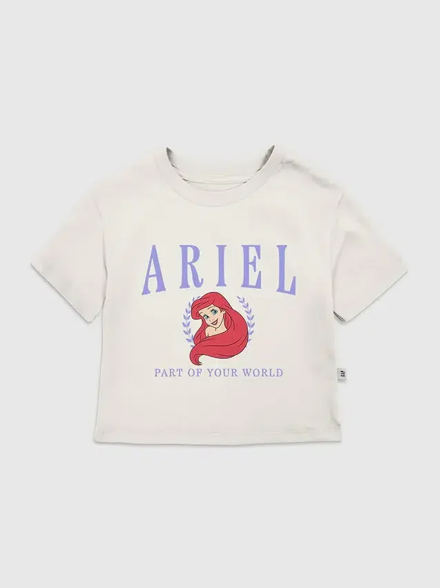 Camiseta con estampado «Ariel Collegiate» para niños pequeños