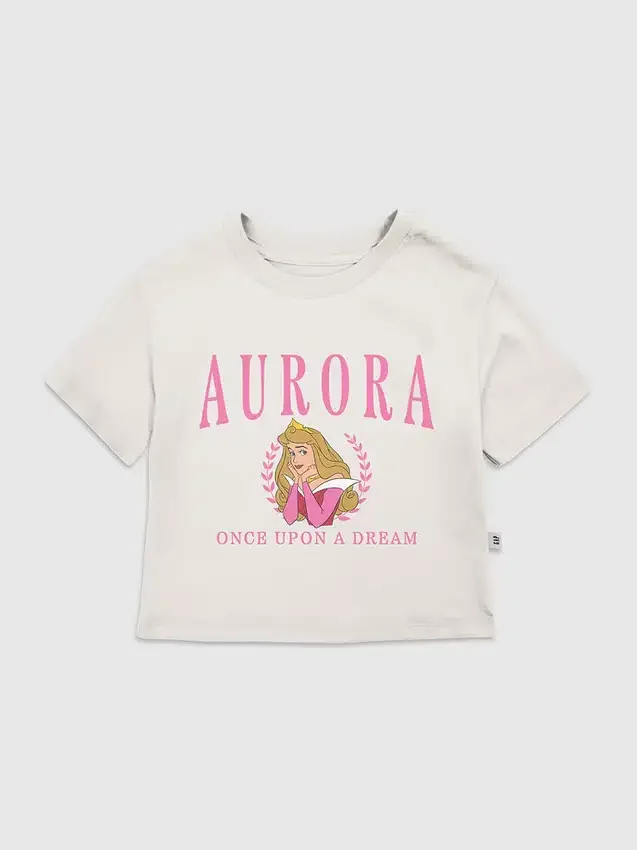 Camiseta con estampado «Aurora Collegiate» para niños pequeños