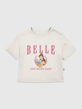 Camiseta con estampado «Belle Collegiate» para niños pequeños