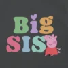Camiseta con estampado «Big Sis» de Peppa Pig para niños pequeños