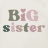 Camiseta con estampado «Big Sister» para niños pequeños