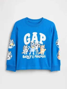 Camiseta con estampado «Bluey» para bebés y niños