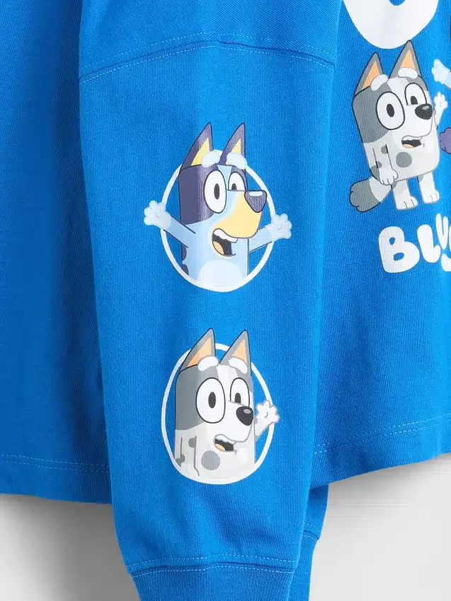 Camiseta con estampado «Bluey» para bebés y niños