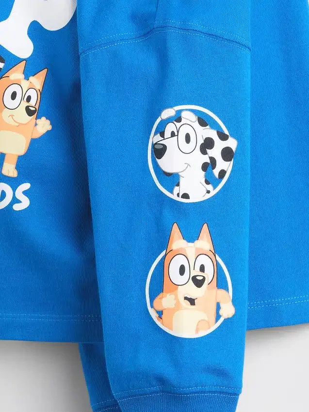 Camiseta con estampado «Bluey» para bebés y niños