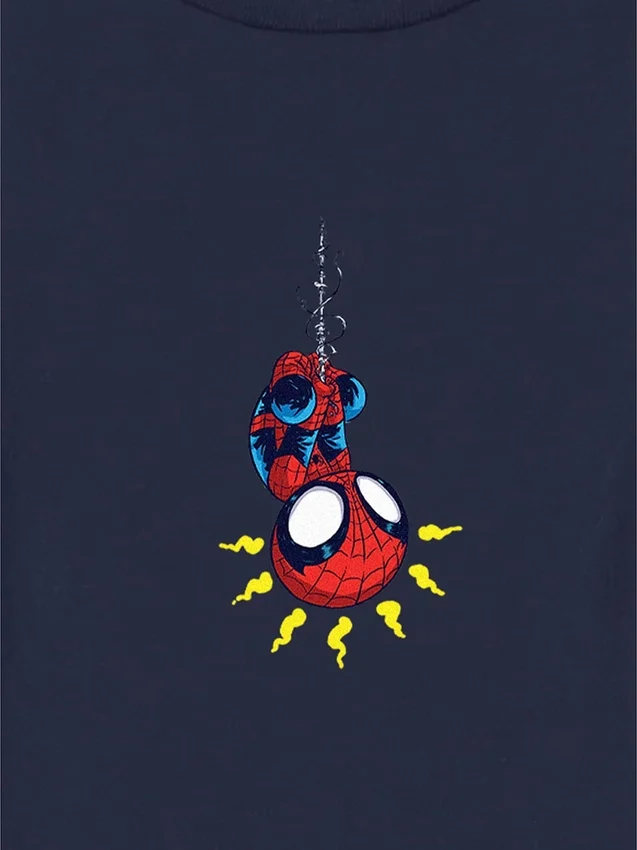Camiseta con estampado clásico retro de Spider-Man para niños pequeños