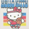Camiseta con estampado de baloncesto de Hello Kitty para niños pequeños