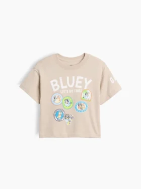 Camiseta con estampado de Bluey para bebés y niños