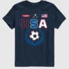 Camiseta con estampado de camiseta de fútbol de EE. UU. para niños