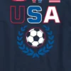 Camiseta con estampado de camiseta de fútbol de EE. UU. para niños
