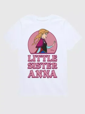 Camiseta con estampado de «Frozen: La hermana pequeña de Anna» de pantalones cortos para niños pequeños