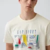 Camiseta con estampado de Gap Sport, de tejido grueso