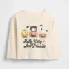 Camiseta con estampado de Hello Kitty para Halloween para bebés y niños pequeños