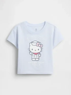 Camiseta con estampado de Hello Kitty para niños pequeños