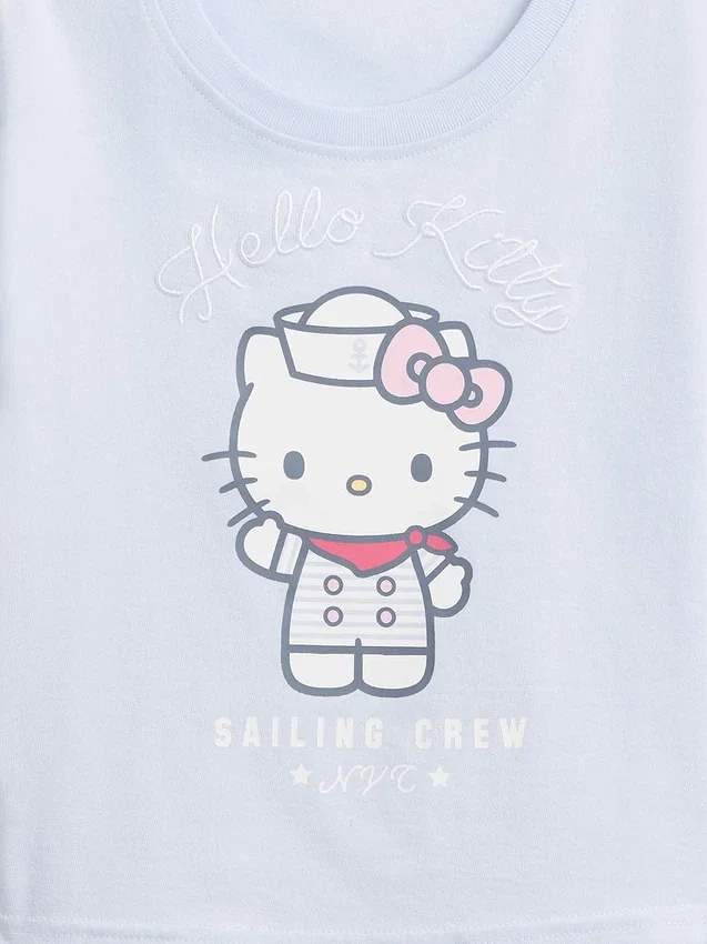 Camiseta con estampado de Hello Kitty para niños pequeños