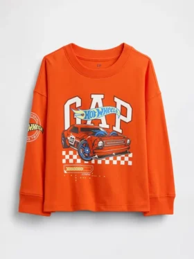 Camiseta con estampado de Hot Wheels para bebés y niños