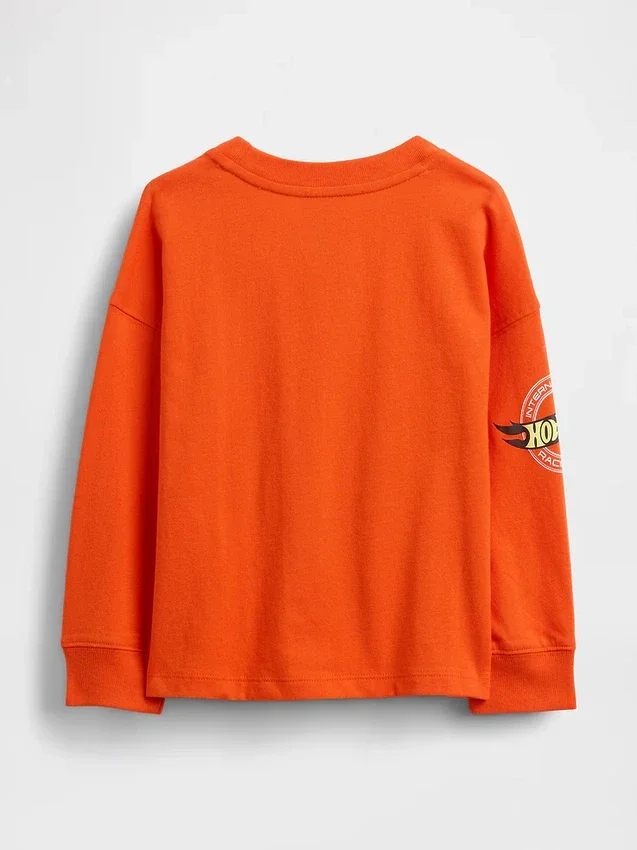 Camiseta con estampado de Hot Wheels para bebés y niños