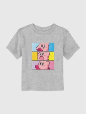 Camiseta con estampado de Kirby de Nintendo para niños pequeños