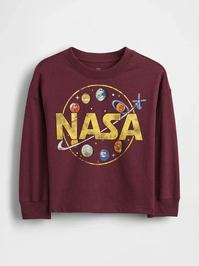 Camiseta con estampado de la NASA para bebés y niños