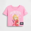 Camiseta con estampado de la princesa Peach para niños pequeños