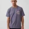 Camiseta con estampado «De La Soul» de corte holgado