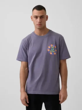 Camiseta con estampado «De La Soul» de corte holgado