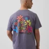 Camiseta con estampado «De La Soul» de corte holgado