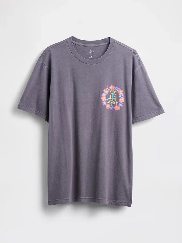 Camiseta con estampado «De La Soul» de corte holgado