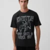 Camiseta con estampado de Led Zeppelin de corte holgado