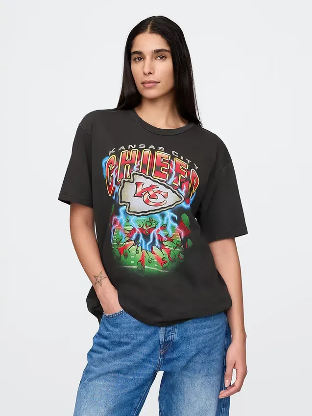 Camiseta con estampado de los Kansas City Chiefs de la NFL para adulto