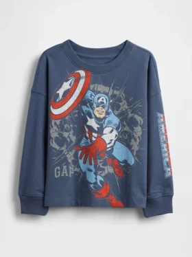Camiseta con estampado de Marvel para bebés y niños