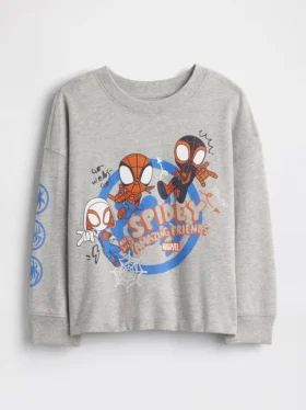 Camiseta con estampado de Marvel para bebés y niños