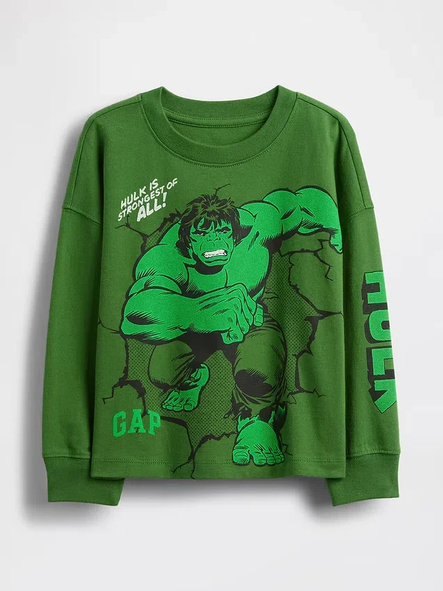 Camiseta con estampado de Marvel para bebés y niños