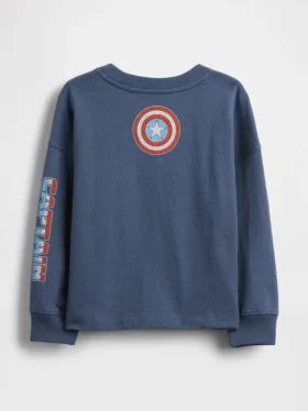 Camiseta con estampado de Marvel para bebés y niños