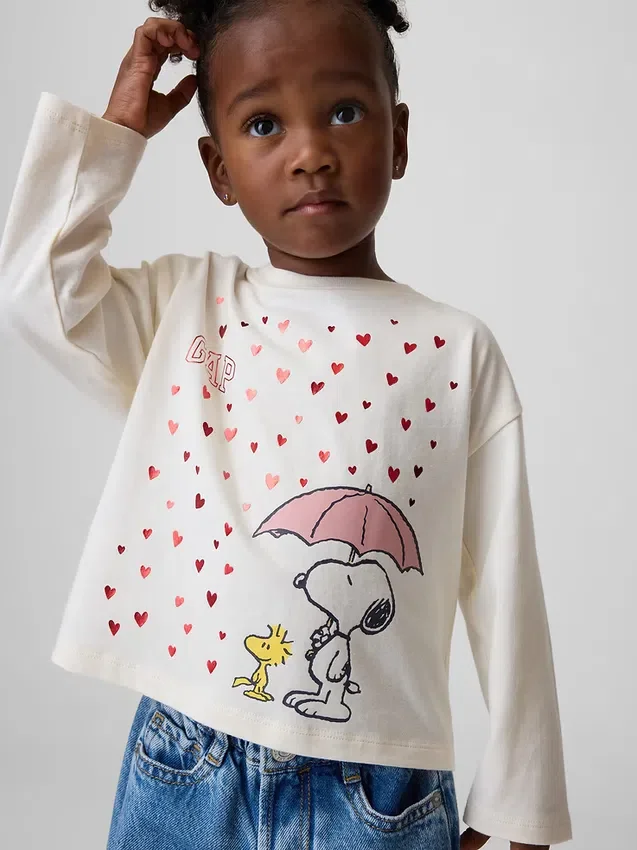 Camiseta con estampado de Peanuts para bebés y niños pequeños