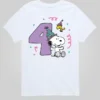 Camiseta con estampado de «Peanuts» para niños pequeños, 4.º cumpleaños, pantalón corto