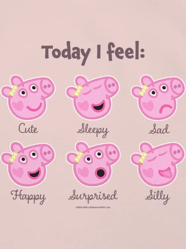 Camiseta con estampado de Peppa Pig «Moods» para niños pequeños