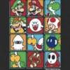 Camiseta con estampado de personajes de Nintendo en caja para niños pequeños