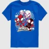 Camiseta con estampado de Spider-Man y sus amigos de Marvel en pantalones cortos para niños pequeños