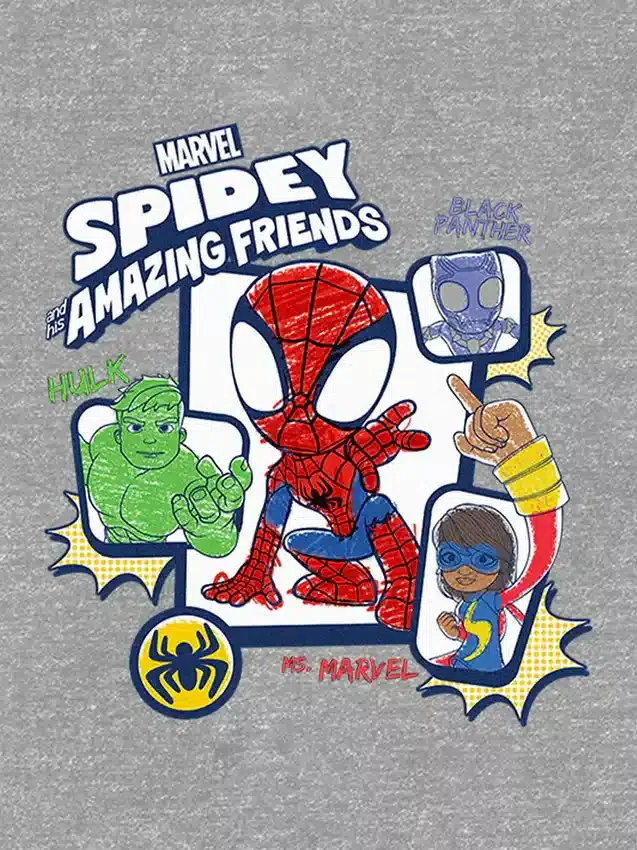 Camiseta con estampado de «Spidey and His Amazing Friends» para niños pequeños