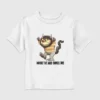 Camiseta con estampado «Donde viven los monstruos» para niños pequeños