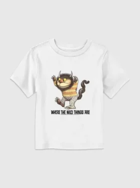 Camiseta con estampado «Donde viven los monstruos» para niños pequeños