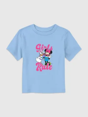 Camiseta con estampado «Girls Rule» de Mickey y sus amigos para niñas pequeñas