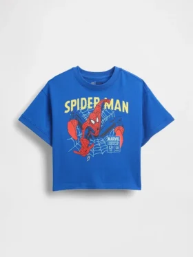 Camiseta con estampado gráfico oversize de Marvel para bebés y niños