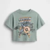 Camiseta con estampado gráfico oversize de Marvel para bebés y niños