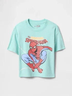 Camiseta con estampado gráfico oversize de Marvel para bebés y niños
