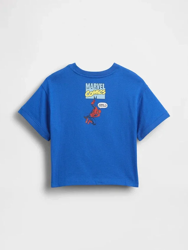 Camiseta con estampado gráfico oversize de Marvel para bebés y niños